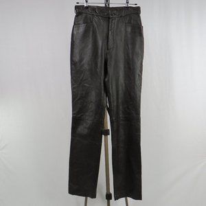 Janucci Brown Leather Pants